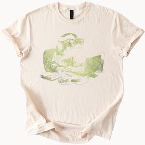 Gamer Frog Graphic Tee Retro Computer Vibes Neon Style